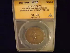 1793 1/2 �y�j�[ �g�[�N�� �E�H���b�N�V���[ �C�M���X ANACS VF 25