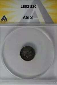 1852 .03 ANACS AG 3 X^[ Ah V[h 3 Zg (3c) ATrime