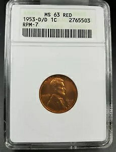 1953 D D/D �����J�[�� �E�B�[�g �Z���g �y�j�[ ANACS MS63 RPM 007 DMR-009 �g�b�v �R�l�J 53 RPM
