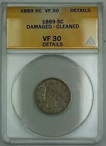 1889 oeB V jbP RC 5c ANACS VF-30 ڍ׃_[WN[jOς