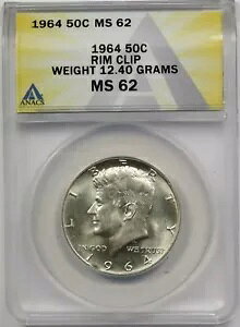 1964 50C ANACS MS 62 ( Nbv 12.40 O) PlfB Vo[ n[t_[