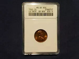 1960 J[ A Zg 1C ANACS MS64 bh LG fCg DD REV DIE 2 A