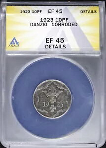 1923 10PF _cBqRss - |[h 10 tFjq ANACS EF 45 ڍ | XF