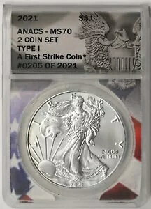 2021 ^Cv 1 AJ Vo[ C[O $1 MS 70 ANACS A t@[Xg XgCN RC tbO RA