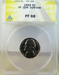 1959 �W�F�t�@�[�\�� �j�b�P�� ANACS PF68 *QDR/DDR-008* BR