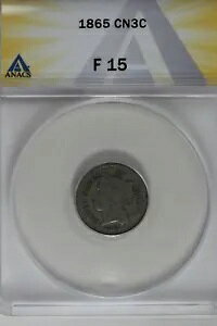 1865 .03 ANACS F 15 3 �Z���g �j�b�P���A���o�e�B 3 �Z���g �s�[�X