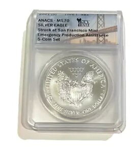 2021N(W) ㎿Vo[C[ORC 1IX ANACS MS70 TYPE I tBftBA ~g oeB