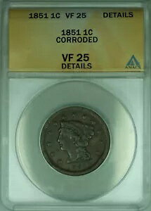 1851 �҂ݍ��݃w�A ���[�W �Z���g 1c �R�C�� ANACS VF-25 �ו������H