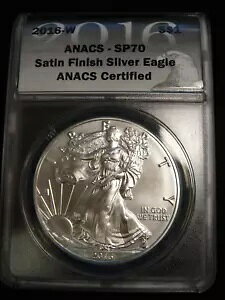 2016-W �o�[�j�b�V�������� $1 �A�����J�� �V���o�[ �C�[�O�� ANACS SP70