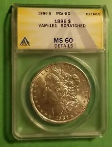 1886 P [K $1 VAM-1E1 J[u XpCN 6AS _C CvbV ANACS MS 60 ڍ
