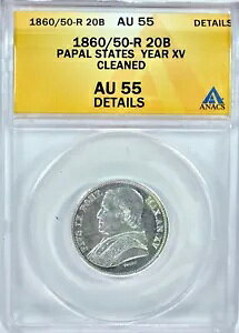 1860/50-R 20B ���c�s�E�X9�� ���c���� XV�N ANACS AU55 �N���[�j���O�ς�