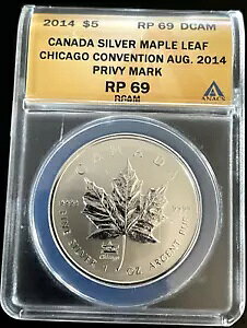 2014 1 �I���X $5 �J�i�f�B�A�� ���[�v�� ���[�t �V�J�S �R���x���V���� �v���C�x�[�g ANACS RP69 DCAM