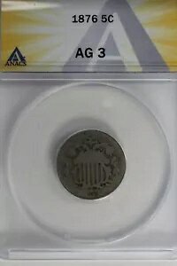 1876 .05 ANACS AG 3 V[h jbPAŏ̃jbP