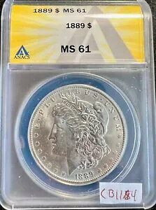 1889 ANACS MS 61 [K uCY zCg Vo[ _[ $1 GXe[g RC cb114