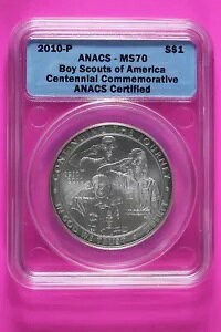 2010 P MS 70 �A�����J�{�[�C�X�J�E�g�L�O�V���o�[�_���[ ANACS �O���[�h 679