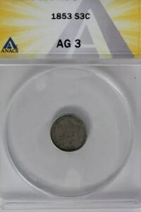 1853 .03 ANACS AG3 X^[ Ah V[h 3 Zg (3c) ATrime