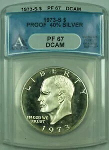 1973-S Vo[ v[t AC[n[ h 1 h ANACS PF-67DCAM