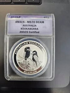 2013 P $1 I[XgACJZ~ ANACS MS 70 DCAM |fB[v JI 1 IX .999 Vo[