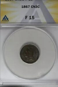 1867 .03 ANACS F 15 3 �Z���g �j�b�P���A���o�e�B 3 �Z���g �s�[�X