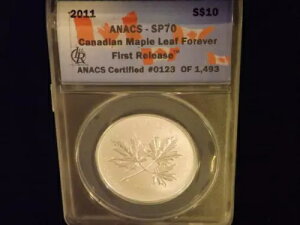2011 $ 10 �J�i�f�B�A�� ���[�v�� ���[�t �t�@�[�X�g �����[�X ANACS SP 70