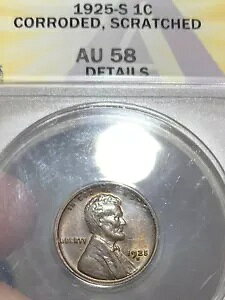 1925�N�� �����J�[�� �Z���g ANACS AU58 �ڍ� �I���W�i���̐Ԃ��~���g�̌���̍��Ղ̂���R�C��!