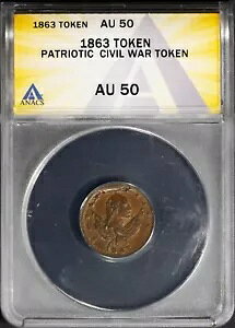 1863 CWT pgIeBbN W[W Vg GNX`FW AU 50 ANACS # 7668357 + {[iX