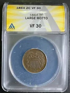 ANACS VF30 1864 2Zgs[X 2c GXe[gtbVF^CvRC A4