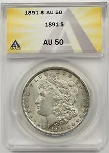 1891N $1 ANACS AU 50 K