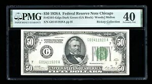 DBR 1928-A $50 DGS FRN VJS Fr. 2101-Gdgs PMG XF-40 VA G01411928A
