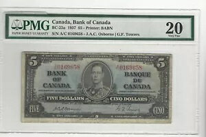 1937N IY{[/^[Y 5h BC-23a ;PMG VF-20 SN# A/C 0169658