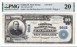 $10 1902 PB National CALDWELL j[W[W[ NJ ???? A????  5 ̂!