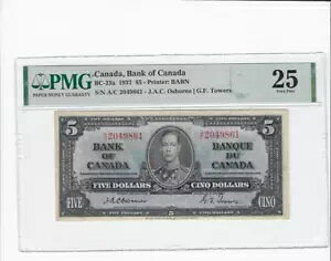 1937N IY{[/^[Y 5h BC-23a ;PMG VF-25 SN# A/C 2049861