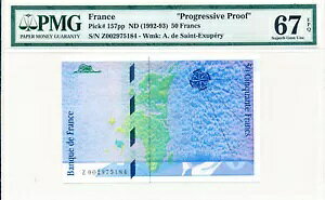 �t�����X 50�t���� ND(1992-92) �v���O���b�V�u�v���[�t PMG 67EPQ