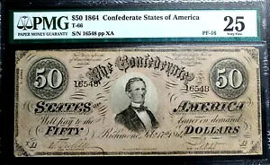 T-66 50�h�� 1864�N ��R�ʉ� CSA PMG 25 ���ɗǍD�ȏ�� PF-16 BEGISTEB R13 NC