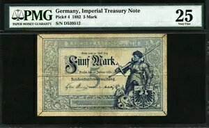 hCc 1882 5}N P4 PMG 25 VF iCNj