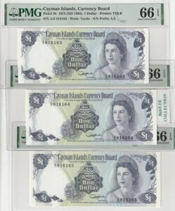 PC} 1h P 5b 1974N (ND1985) S/N: A/3 816163-65 PMG 66EPQ 3Zbg