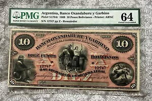 A[`sILT_u Y Krm P#S1784r 10 y\ 1869 PMG 64 CHOICE UNC