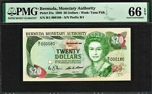 o~[_ 20h QEII 1989 1st vtBbNX B/1 VAԍ 000180 Pick-37a GEM UNC PMG 66 EPQ