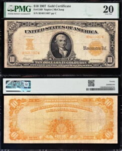 �󏭂ȃ{�[���h�N���X�vVF 1907 $10 1169 �l�C�s�A�E�i�N�����S�[���h�ؖ����t���IPMG 20