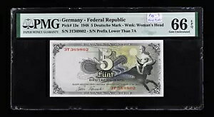 �h�C�c�A�M���a�� 1948�N 5 �h�C�c�}���N PICK 13e�APMG 66 EPQ�A�g�b�v�|�b�v