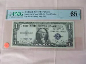 1935N D $1 ؖ ChX^[ Fr. 1613W* PMG 65 WF  EPQ