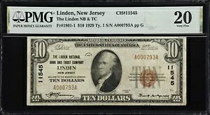 1929N 10h T1 s f j[W[W[ NJ PMG 20 Ch 11545 SN 793