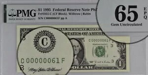 ���[�V���A�� 61 FRN $1 �N 1995 PMG65EPQ �a���N 1961