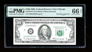 DBR 1969 $100 FRN �V�J�S �W�F�� Fr. 2164-G PMG 66 EPQ �V���A�� G05810834A