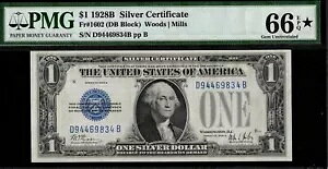 1928B $1.00 �V���o�[ D94469834B P.M.G #66EPQ-STAR-