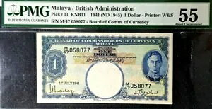 PMG 55 1941 �}�������C�M���X 1�h�� S/N-M/47 058077(+FREE1 note)#17169