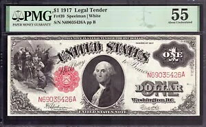 1917N 1h FR.39 Xs[} zCg PMG  UNC AU 55