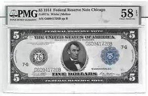 PMG Choice 1914�N �V�J�S�A�M������s�� 5�h�������iUNC 58 EPQ�j Fr. 871c