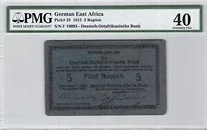 ���h�C�c Ostafrikanische 5 ���s�[ 1915 Pick 35 PMG 40 MA