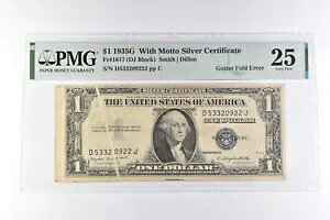 PMG 25 VF $1 1935G bg[t Vo[ؖ Fr#1617 K^[tH[hG[ *3089